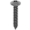 PHIL PAN HEAD SCREW, #10 X 1, BLK OXIDE